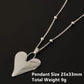 1Pc Religious Christian Catholic Sacred Heart Pendant Necklaces Stanless Steel Gothic Moth Textured Love Collares Jewelry
