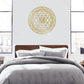 Sacred Yantra Mandala Metal Wall Sculpture | Divine Geometry Circular Decor | Halloween & Christmas Gift
