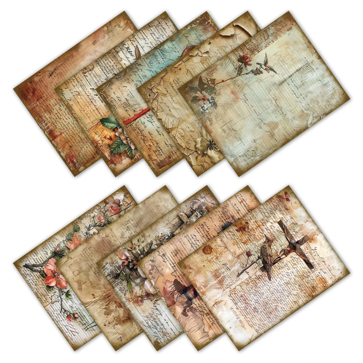 30pcs Bible Decorative Scrapbook Paper,For Bible Journaling,Faith-Based Diy Craft,Religious Art Project,Sunday Church Decoration