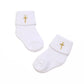 0-2 Years Old Boys and Girls Short Socks Soft Cotton Baby Socks Newborn White Baptism Infant Daily Kindergarten Wear