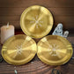 Witch Candle Holder Offering Plate Candlestick Altar Serving Tray Stainless Steel Tarot Candlestick Round Plate For Altar Prayer