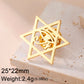 Dawapara Hebrew Letter Chai Brooch Star of David Menorah Jewish Symbol Lapel Pins Hanukkah Gift Stainless Steel Jewelry
