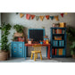 Back To School Season Backdrop Bookcase Blackboard Book Pencil Table Children Graduation Holiday Party Photography Background