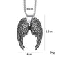 Retro Angel Wing Pendant Necklace Stainless Steel Hip Hop Punk Style Silver Color Birthday Party Gift For Men Women Neck Jewelry