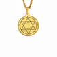 King Solomon Seal Talisman Amulet Jewelry Prosperity Manifest Love Pentacles Coin Medallion Stainless Steel Pendant Necklace