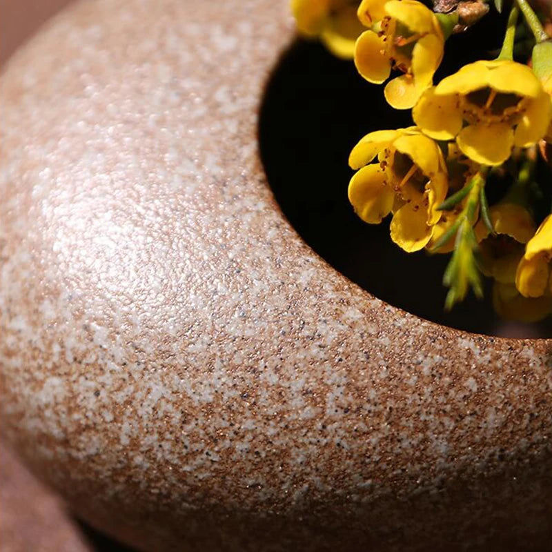 Ceramic Vase Japanese Style Ikebana Kenzan Zen Tea Ceremony Tea Table Flower Arrangement Vase Floral Art Fixed Arranging Tool