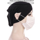 2026 New Jersey Earhole Underscarf Cap Forehead Cross Elastic Muslim Inner Hijab Caps Islamic Female Headscarf Turban Bonnet