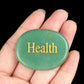 Natural Stone Crystal Engraved Different Inspirational Word Worry Stones Reiki Healing Crystals Palm Gemstone Thanksgiving Gifts