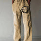 Retro Compass Printed Men's Casual Pants Harajuku Street Trendy Men's Straight Leg Pants Casual High Waisted Drawstring Pants