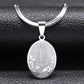 Religious Virgin Mary Prayer Necklaces for Women Men Stainless Steel Gold Color Christianity Medal Necklaces Jewelry N6263S02