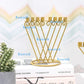 Hanukkah party iron craft decorations, Sabbath gift Chankiah Menorah, 9 lamp Judaica candle holders,