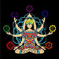 Indian Buddha Statue Meditation Chakra Mandala Print Art Canvas Poster for Living Room Decoration Home Wall Decor Picture