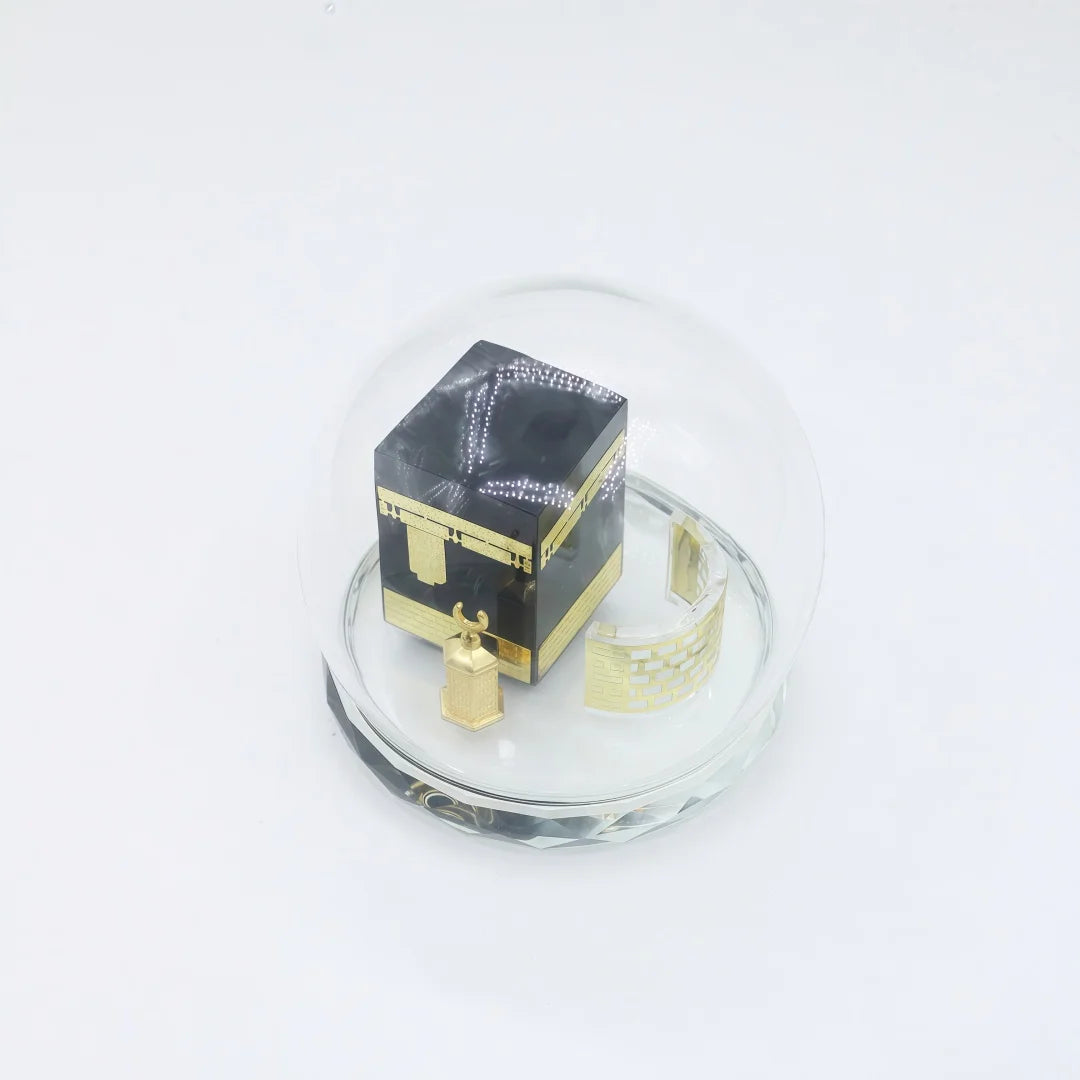 Muslim Crystal Gilded Kaaba Model Islamic Kaaba Replica Table Decor Islamic Home Vehicle Decor Islamic Building Gift