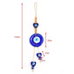 Demon Eye Lucky Charm Car Ornaments Protection Tassel Crystals Feng Shui Car Decor Turkish Blue Eye Retro Glass Pendant Gifts