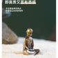 Micro Landscape Bronze Chinese Buddha Ancient Tea Ceremony Zen Moss Rockery Bonsai Sand Table Decorationfairy Garden Miniatures