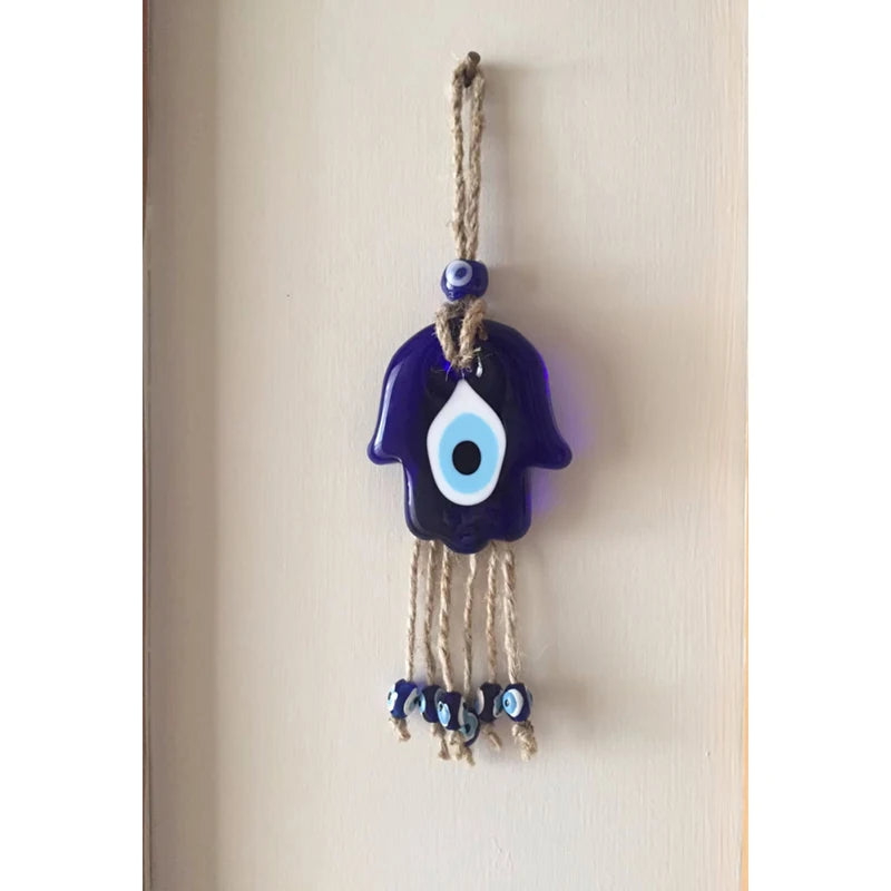 Hamsa Hand Wall Hanging Hamsa wall Art Evil Eye Home Decor Khamsa Protection Turkish Evil Eye Hand Of Fatima Nazar Boncuk Gift