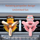 1PC Car Magnetic Cute Cartoon Figure Air Outlet Clip Aromatherapy - Complimentary Two Unscented PE Tablets and Two 5ml Bottles