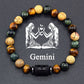12 Zodiac Sign Bracelet Homme Constellation Bracelet for Men Aries Virgo Leo Libra Charm Bangle Women Friendship Jewelry on Hand