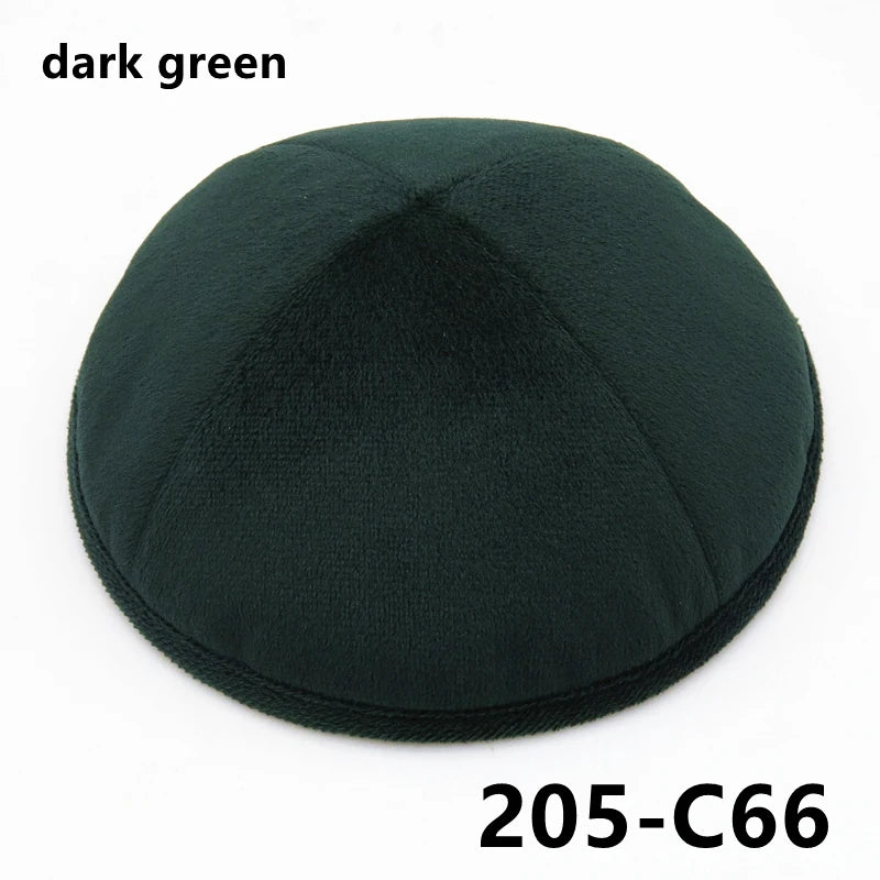GIU 19cm Jewish Velvet Kippah Kippot Kipa Caps Skullies Beanies Yarmulke Kipot Dome For Wedding And Events