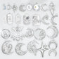 100% Stainless Steel Moon Pendants For Jewelry Making Supplies Various Luna Animal Wings Sun Star Eye Charms In Bulk Accessories