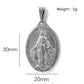 Hot Sale Virgin Mary Pendant Necklace - 18K Gold Plated & 316L Stainless Steel Religious Medallion, Catholic Gifts for Women Men