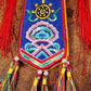 Tibetan Banner Ribbons,Colorful Brocade Buddhist Hall Decorative,Auspicious Cloud Embroidered Sutra Hanging Flags,Buddhist Item