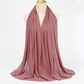 Muslim Chiffon Hijab Scarf Women Long Solid Color Head Wrap For Women Hijabs Scarves Ladies Muslim Veil Jersey Hijabs