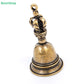 ♥Brass Tibetan Vajra Bell Pendant, Antique Finish Buddhist Bell Charm for Jewelry Making,Home Decor & Spiritual Blessing