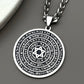 Jewish Bible Stainless Steel Hexagram Pendant Necklace Women Men Gold Color 72 Names Of The God Moses Mezuzah Enamel Jewelry