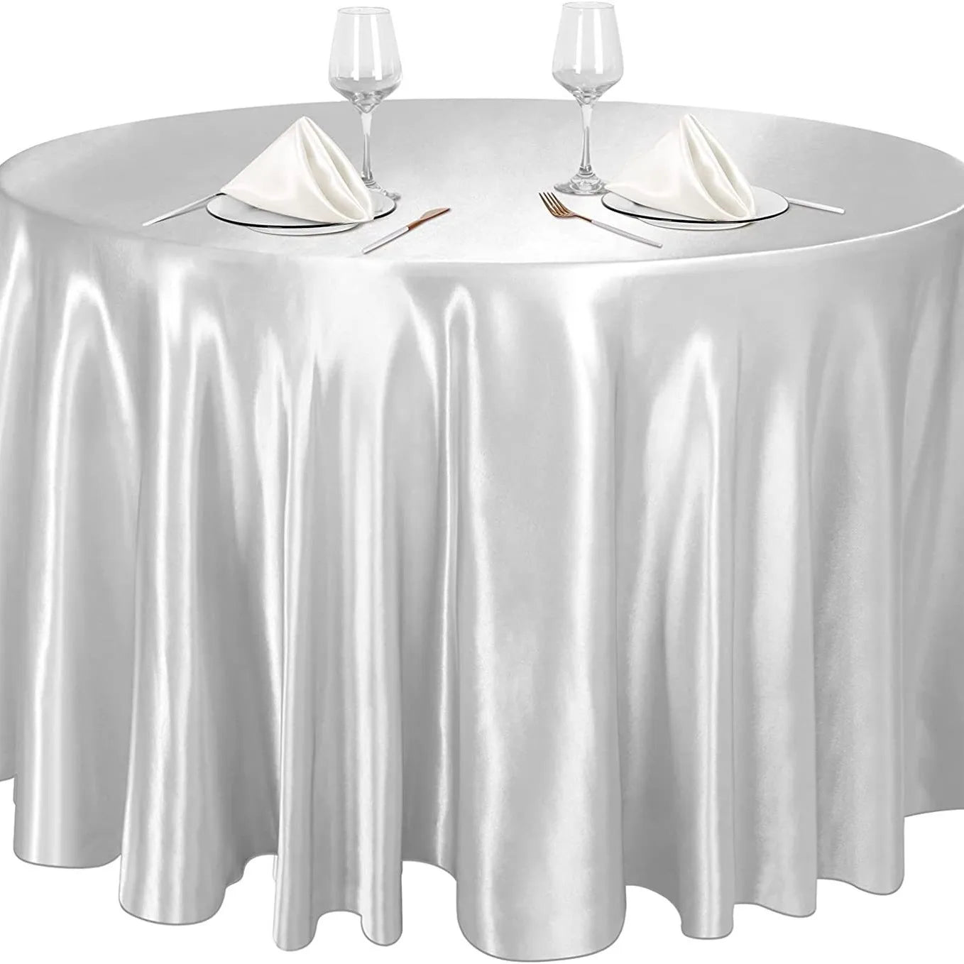 Rose Gold Satin Tablecloth,Nordic Style Elegance Wedding Dust-Proof Table Cover,For Dinning Birthday Party Tabletop Decor