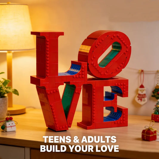 New 791pcs MOC 3D Love Building Blocks Model Building Blocks Romantic Creative Arts And Craft Toys Adult Birthday Christmas Gift