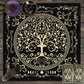 1pc Tarot card tablecloth, twelve constellations divination, starry sky altar cloth, Tarot card game decoration tablecloth