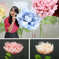 Automatic mechanical silk flowers, wedding Christmas decorations, adjustable height, suitable for party, home office centerpiece