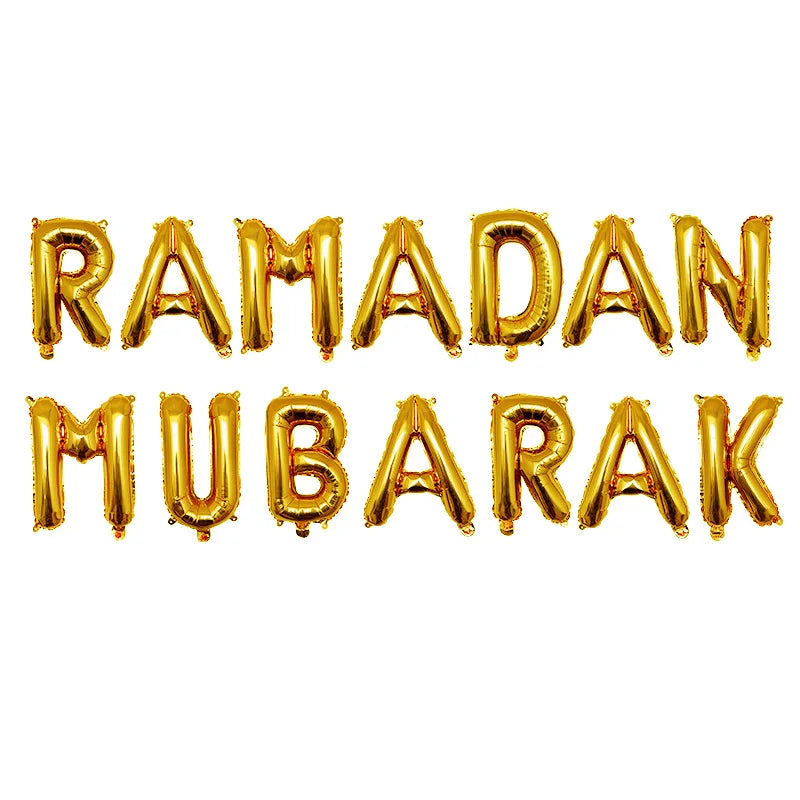 1set Moon Star Balloon Set for Muslim EID Mubarak Festival Home DIY Decoration Ramadan Kareem Kids Birthday Party Ballon Globos