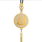 Car Hanging Pendent Arabic Muslim Islamic God Allah Badges Logo Auto Interior Rearview Mirror Ornaments Decoraction Accessories