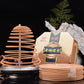 24 Hours India Qi Nan Sandalwood Natural Incense Coil Indoor Ritual Buddha Aromatherapy Home Decor Soothes and Purifies The Air