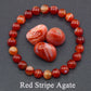 Natural Stone Real Red Jasper Prayer Bead Bracelet Women Men Rosary Stretch Elastic Bracelets Yoga Meditation Jewelry Wholesale