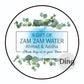 Personalised ZamZam Water Bottle Stickers Hajj Umrah Mubarak Eid Label Box Bag Seal Muslim Ramadan Kareem Celebration