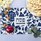 4Pcs Passover Linen Placemats Jewish Holiday Party Table Decor Washable Seder Matzo Table Mats Passover Decorations