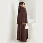 Muslim Womens Abaya with Gold Heart Loose Long Ideal for Islamic Modest Fashion Daily Wear Prayers Weddings Religious Events