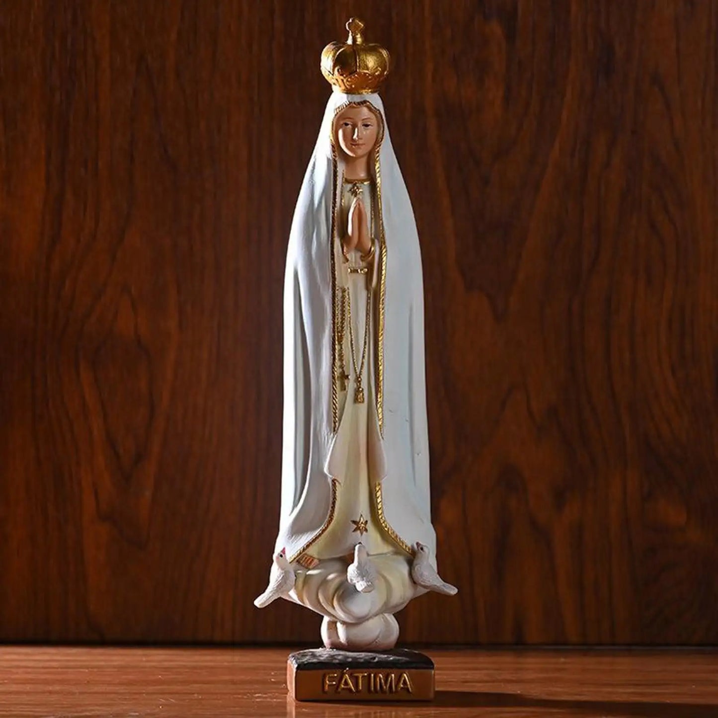 Blessed Mary Statue with on Her Head, 2.36x2.17x8.27 Inch Small