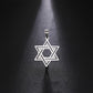 EUEAVAN 1pc Jewish Star of David Hexagram Pendant Stainless Steel Amulet Charms for Jewelry Making Necklace Supplies