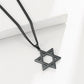 Skyrim Cutout Star of David Hexagram Choker Necklace for Men Women Gold Color Stainless Steel Chain Necklaces Jewish Jewelry