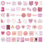 10/55/110PCS Pink Bible Christian Stickers Cartoon Jesus Loves You Decal For Laptop Phone Guitar Cup Waterproof Sticker Kid Toys
