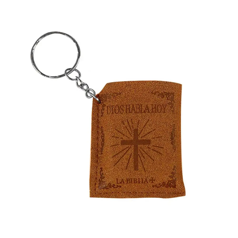 Christian Bible Spanish Pendant Keychain Bag Car Hanging Key Ring Birthday Gift Key Chain Bag Charms Keychains