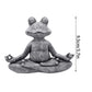Meditating Frog Statue Resin Yoga Zen Buddha Frog Craft Garden  Simulation Animal Statue Ornament Creative Resin Decoration