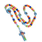 Rosary for kids Hand Woven Children Necklace Christian Catholic Jesus Christ Man Necklace Favourite