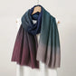 New Tie-dyed Cotton Hijabs For Women Scarf Plain Shawls Wrap Femme Musulman Ombre Viscose Headscarf Islam Turban Headband Scarf