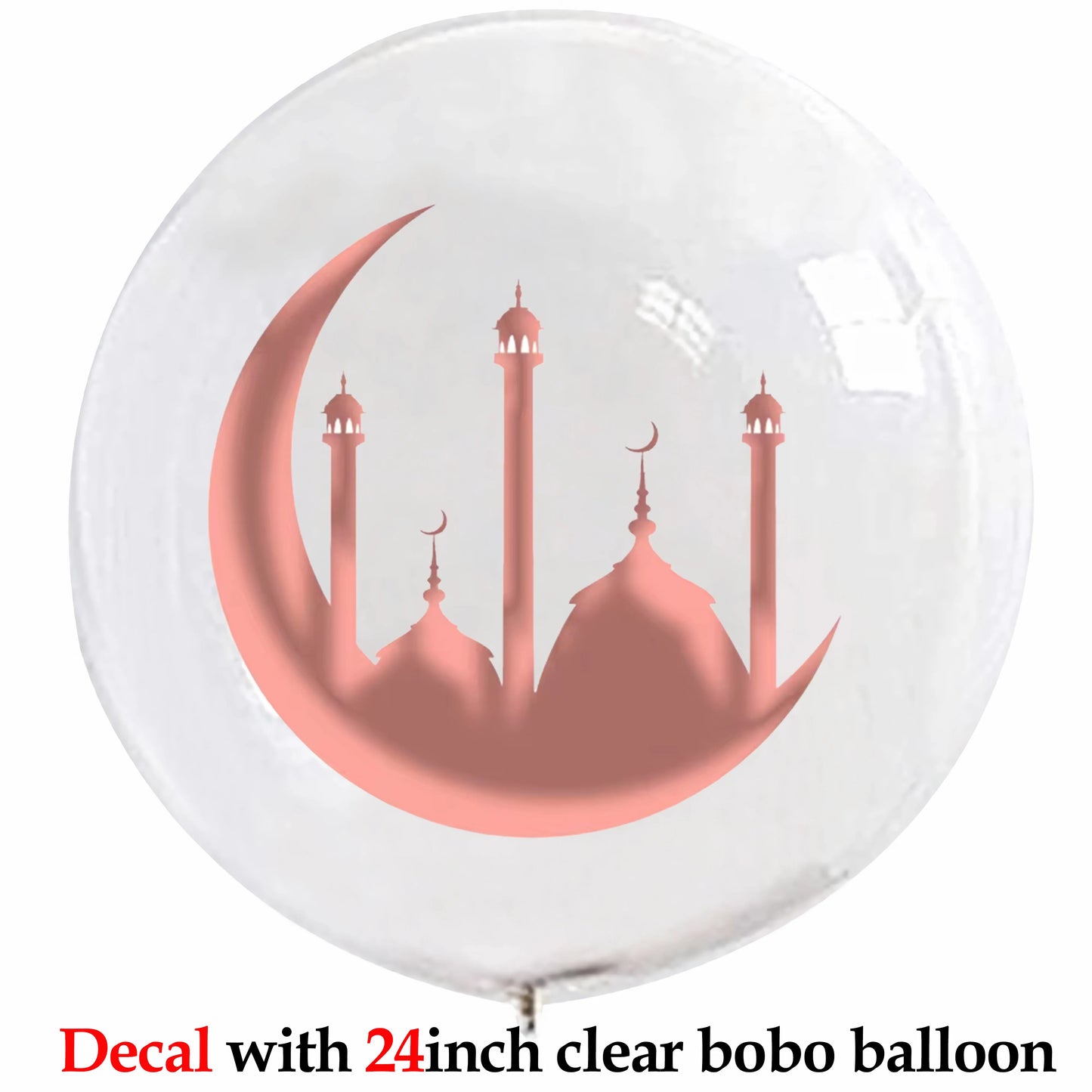 Custom Umrah Mubarak Balloon Helium Eid Balloons Sticker Muslim Islamic Festival Party DIY Decor Ramadan Kareem Decorations