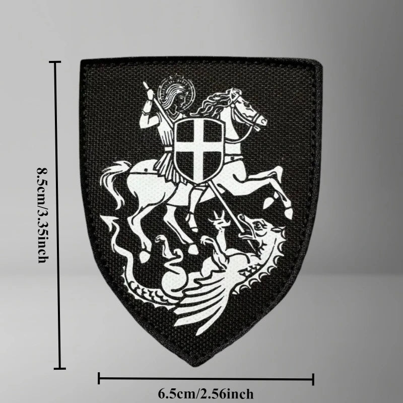 Archangel Michael Embroidery Patch Tactical Morale Badge Print Armband Hook Loop Military Patches Backpack Clothing Sticker